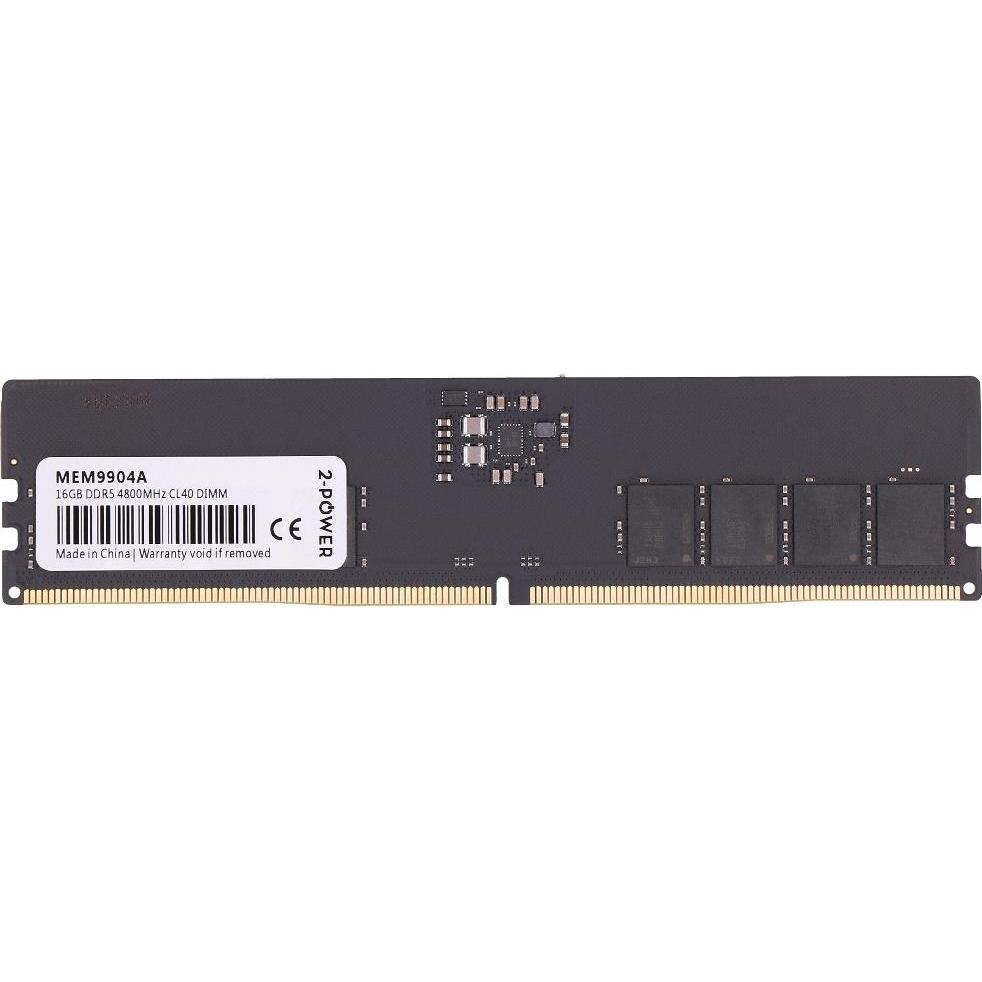 2-Power 16GB DDR5 4800MHz CL40 DIMM (1 x 16GB, 4800 MHz, RAM DDR5, DIMM), Memoria RAM