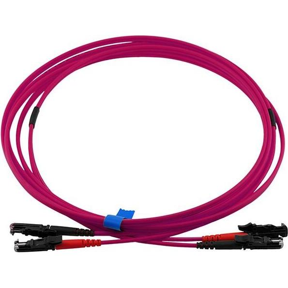 BlueOptics Duplex LWL Patchkabel E2000-E2000 Multimode OM4 50 Meter (50 m), Netzwerkkabel