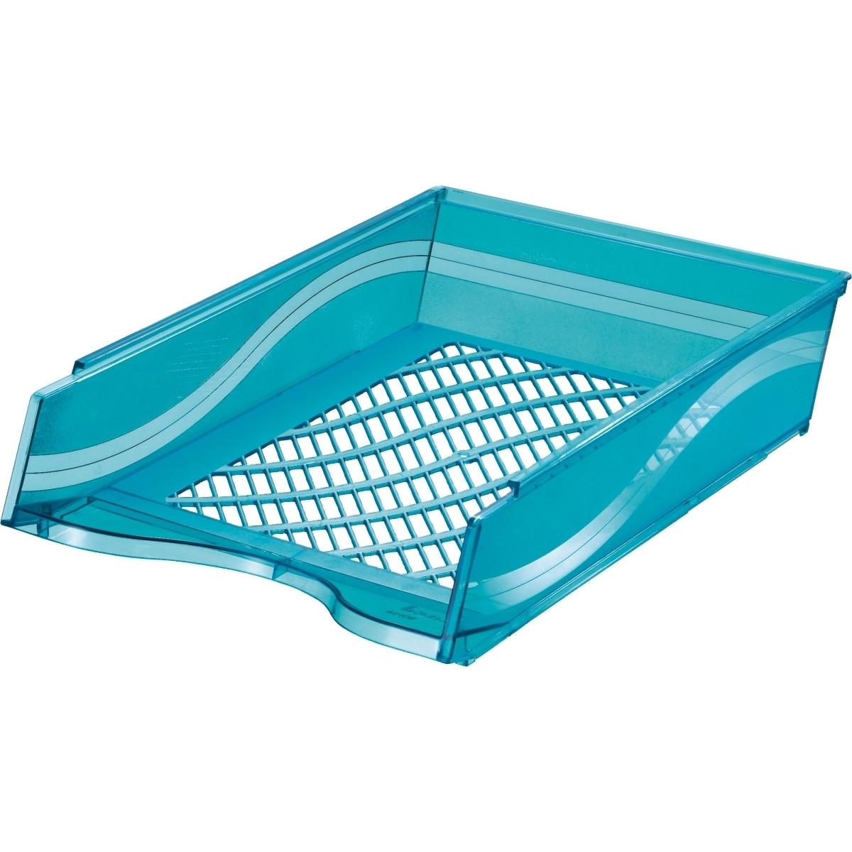 Thumbnail - Bene, Dokumentenablage, Briefablage DIN A4 Polystyrol Farbe: blau transparent (A4)