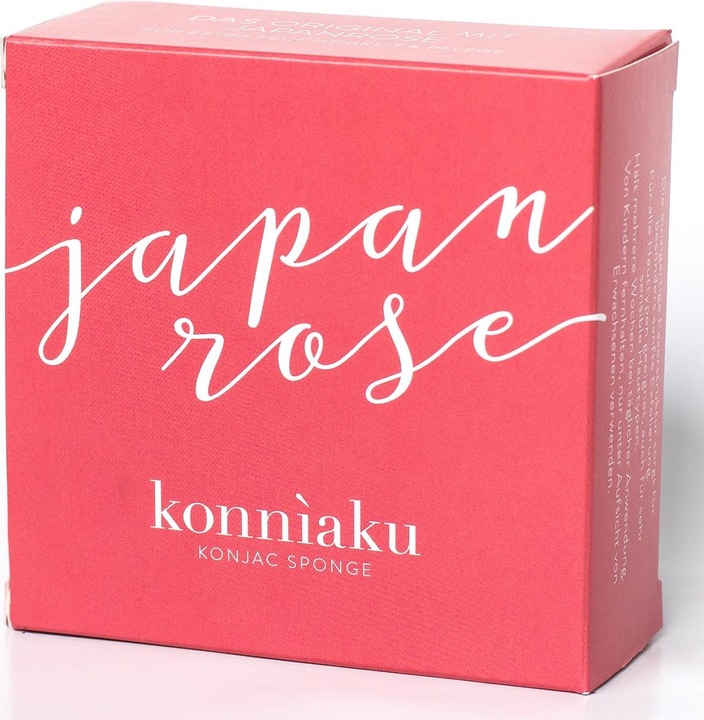 Actual product image Dr. Sponage KONNIAKU Face JAPANROSE - Konjac sponge face formerly lycopene