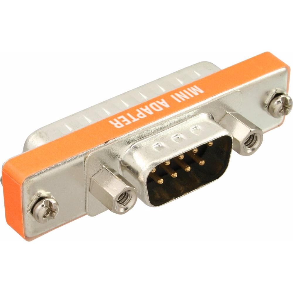 InLine AT-Adapter (DB9M, 10 cm), Data + Video Adapter, Silber