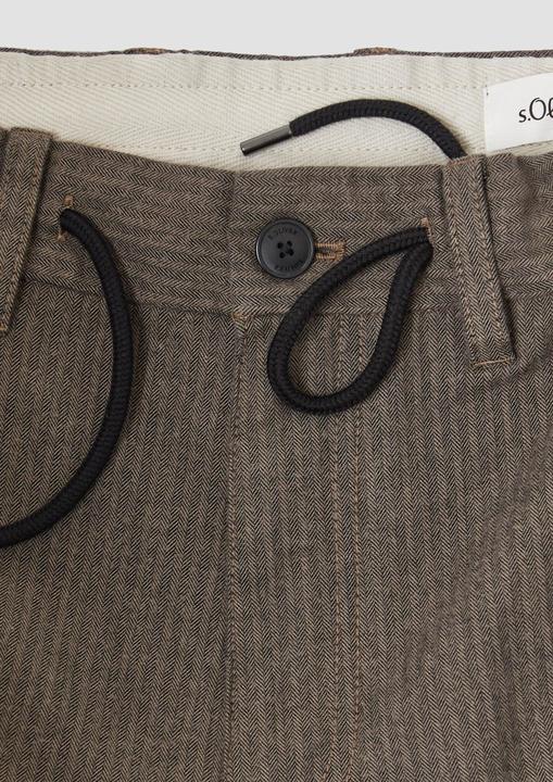 Produktbild s.Oliver Phoenix: Strukturierte Chinohose mit Elastikbund (29, 32)