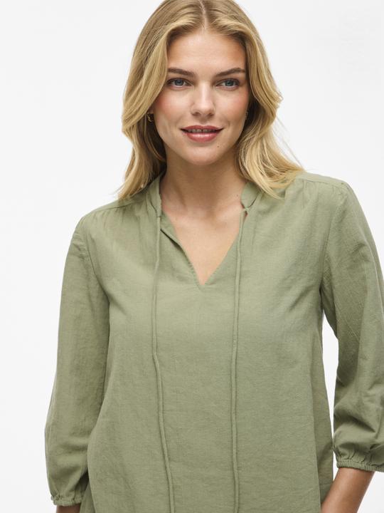 Actual product image Vila VIPETRA Split Neck Oberteil mit 3/4-Ärmeln (36)