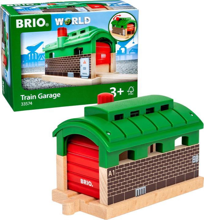 Productafbeelding Brio Locomotievenloods met rolluik