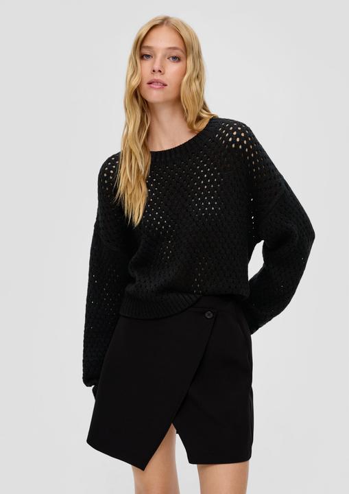 Image du produit s.Oliver Strickpullover Strickpullover mit Lochmuster (L)