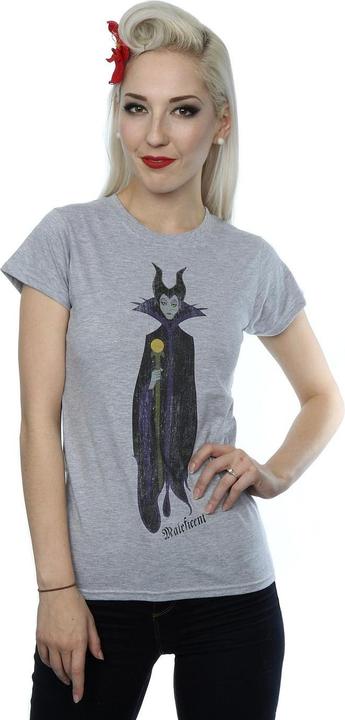 Actual product image Disney Interactive Studios Womens/Ladies Classic Maleficent Heather T-Shirt (XS)