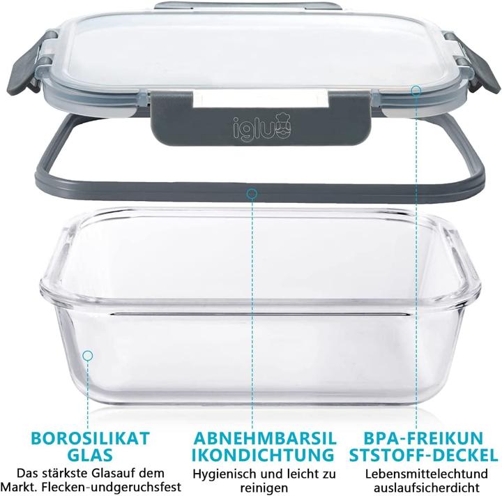 Immagine prodotto Igluu Meal Prep Frischhaltedosen (1.05 l)