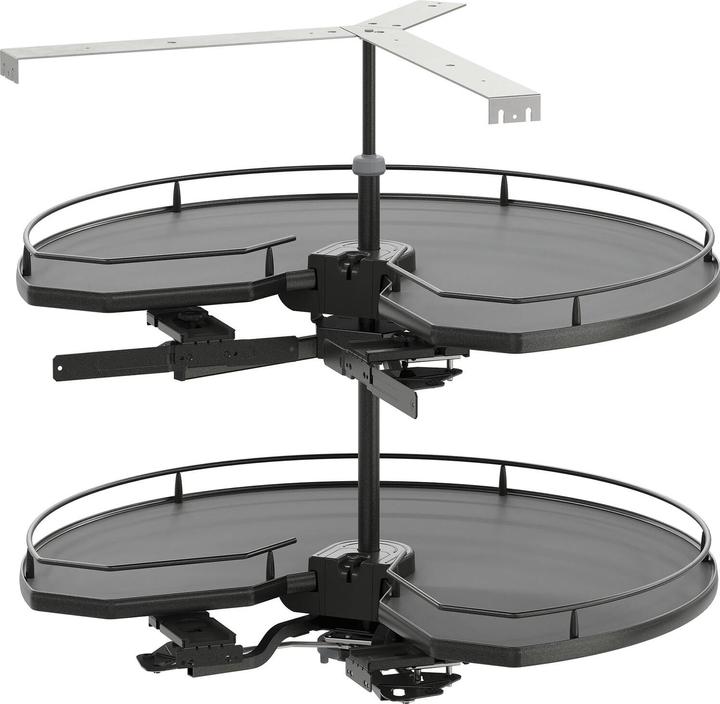 Vauth-Sagel Vauth Sagel CorSpin71 Karussell Eckschrank Drehbeschlag + Tablare KB 900mm, lava (1 Stk.)