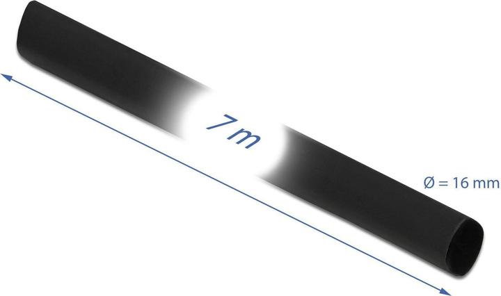 Actual product image Delock Heat Shrink Tubing 7m x 16mm Black (1x)
