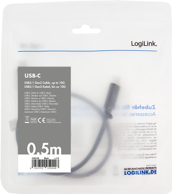 Immagine prodotto LogiLink CU0128 (0.50 m, USB 3.1, 60 W)