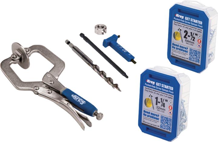 Actual product image Kreg Pocket Hole Jig 520 PRO Pocket Hole Drilling Jig + Base Station + Step Drill + Bit + Schrau