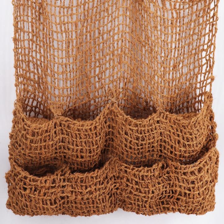 Actual product image Aquagart 7 Pflanztaschen Kokosgewebe 8 Taschen Ufermatte Böschungsmatte für Teichfolie