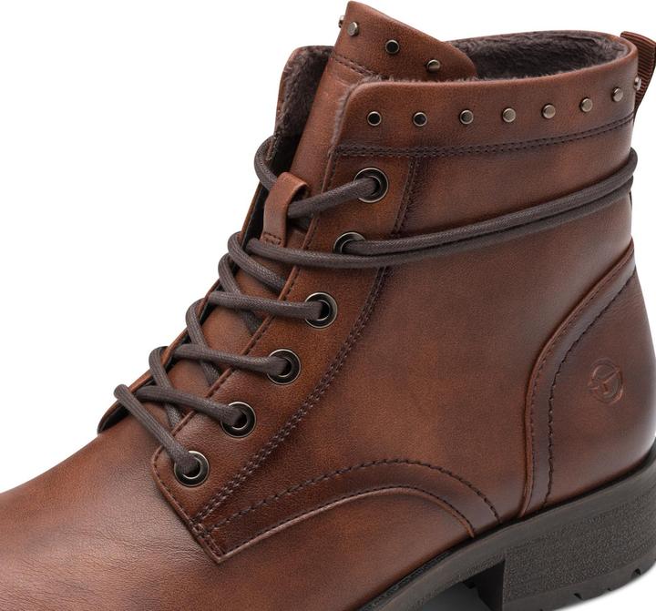 Actual product image Tamaris en cuir marron à lacets (41)
