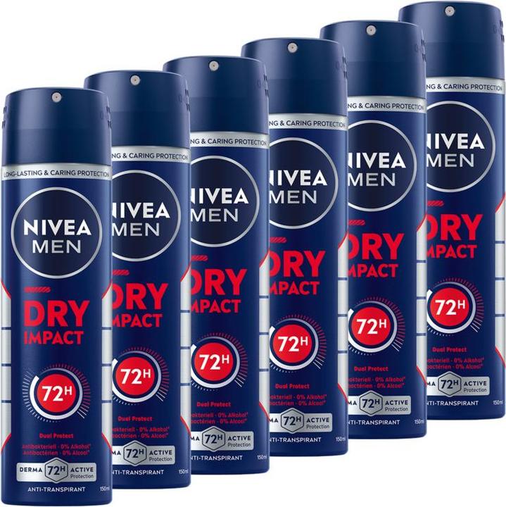 Produktbild NIVEA MEN Multipack Fresh Natural Spray (6 Stück) (Spray, 900 ml)