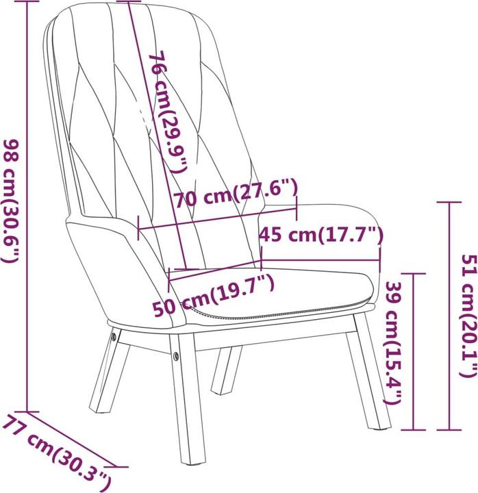 Produktbild vidaXL Entspannungsstuhl