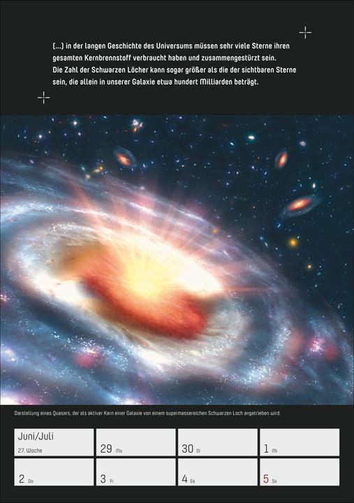 Actual product image Harenberg Stephen Hawking - Universum Wochenplaner 2026 - 53 faszinierende Bilder und Zitate