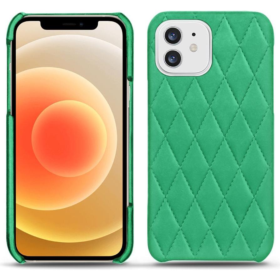 Noreve Lederschutzhülle (Apple iPhone 12 mini), Smartphone Hülle, Grün