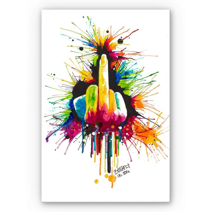 Immagine prodotto Trenddeko Buttafly - Fuck the System (30 x 45 cm)