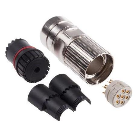 Phoenix Contact M23,7W cable connector,female contacts, Elektronikkabel + Stecker