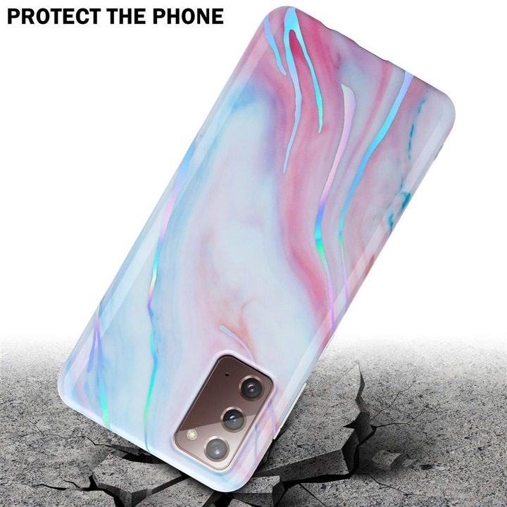 Actual product image Cadorabo IMD TPU Colorful Marble Cover (Samsung Galaxy Note 20)