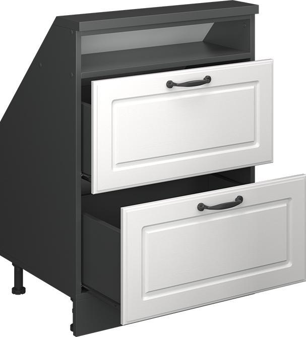 Anthrazit, Weiss Landhaus