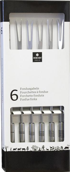Produktbild Heidi Cheese Line Fonduegabeln silberfarben