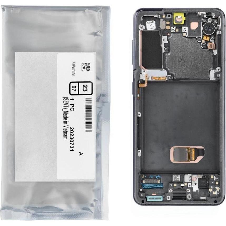 Samsung LCD display! ServicePack LCD Display S21 5G G991B GH82-27257A Gray (Display), Mobilgerät Ers