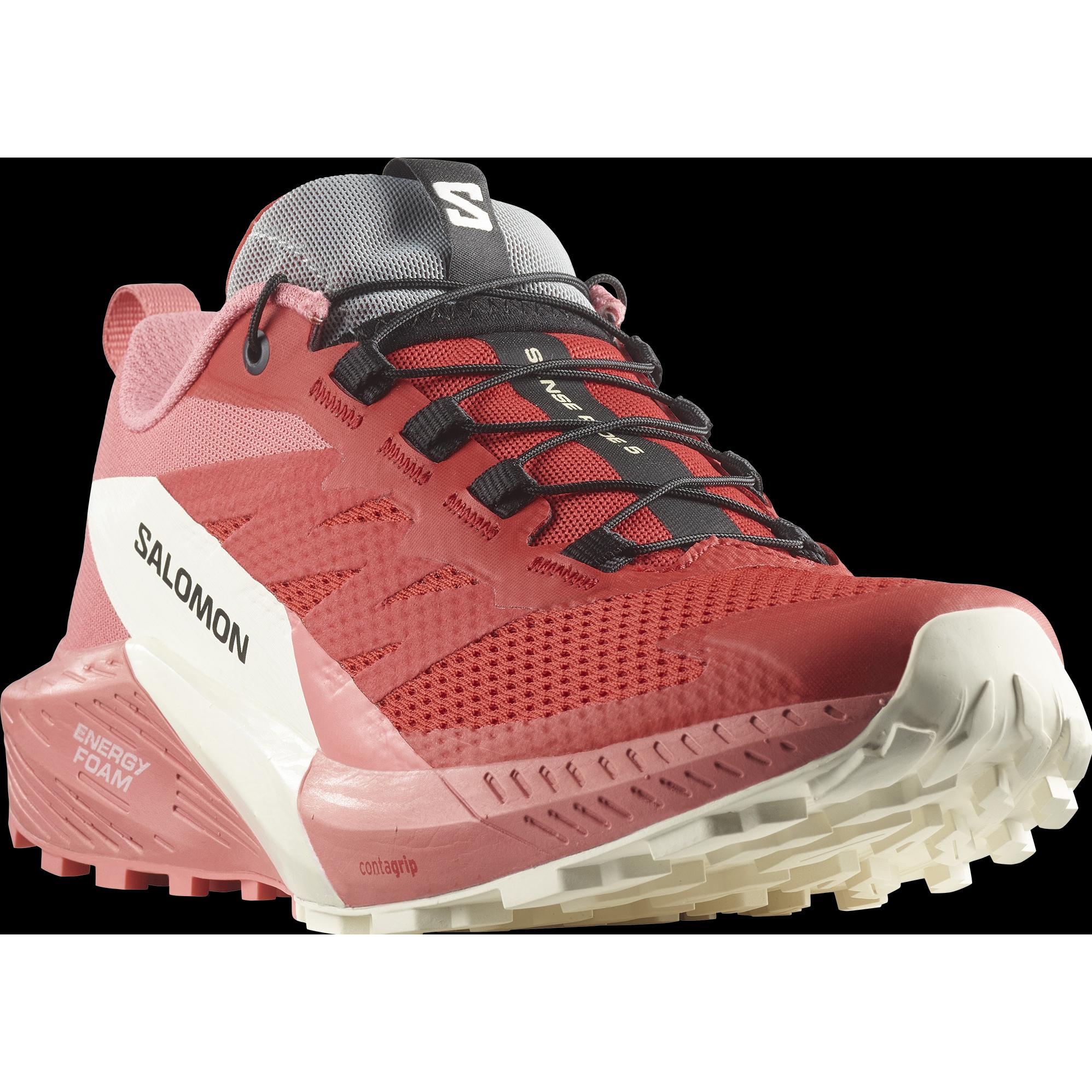 Thumbnail - Salomon, Damen, Laufschuhe, Sense Ride 5 w Damen Trailrunningschuhe (38), Rosa