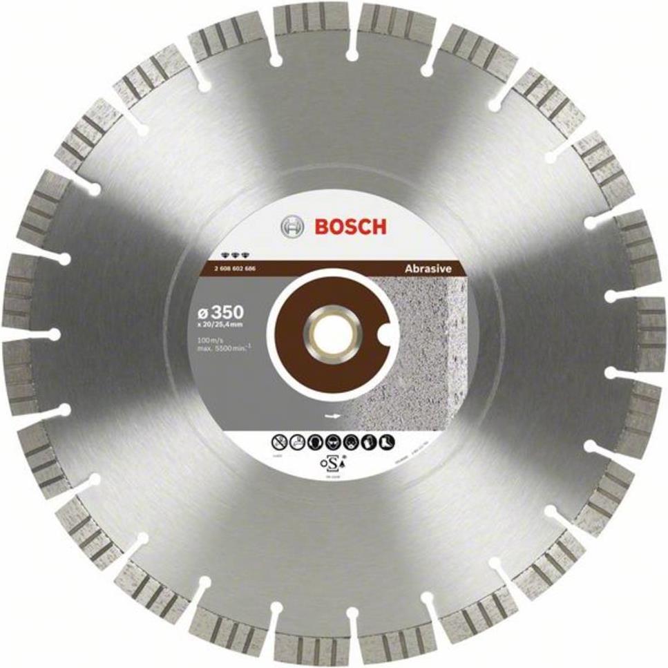 Bosch Professional Zubehör, Sägeblatt, PRO Abrasive Diamanttrennscheibe, 300 x 20/25,4 mm