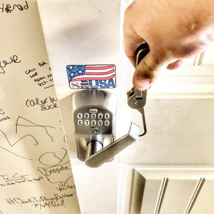 Actual product image KeyBar Door handle opener insert