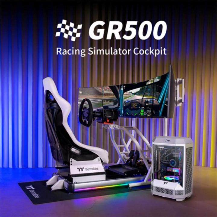 Actual product image Thermaltake GR500 Racing Simulator Cockpit Snow