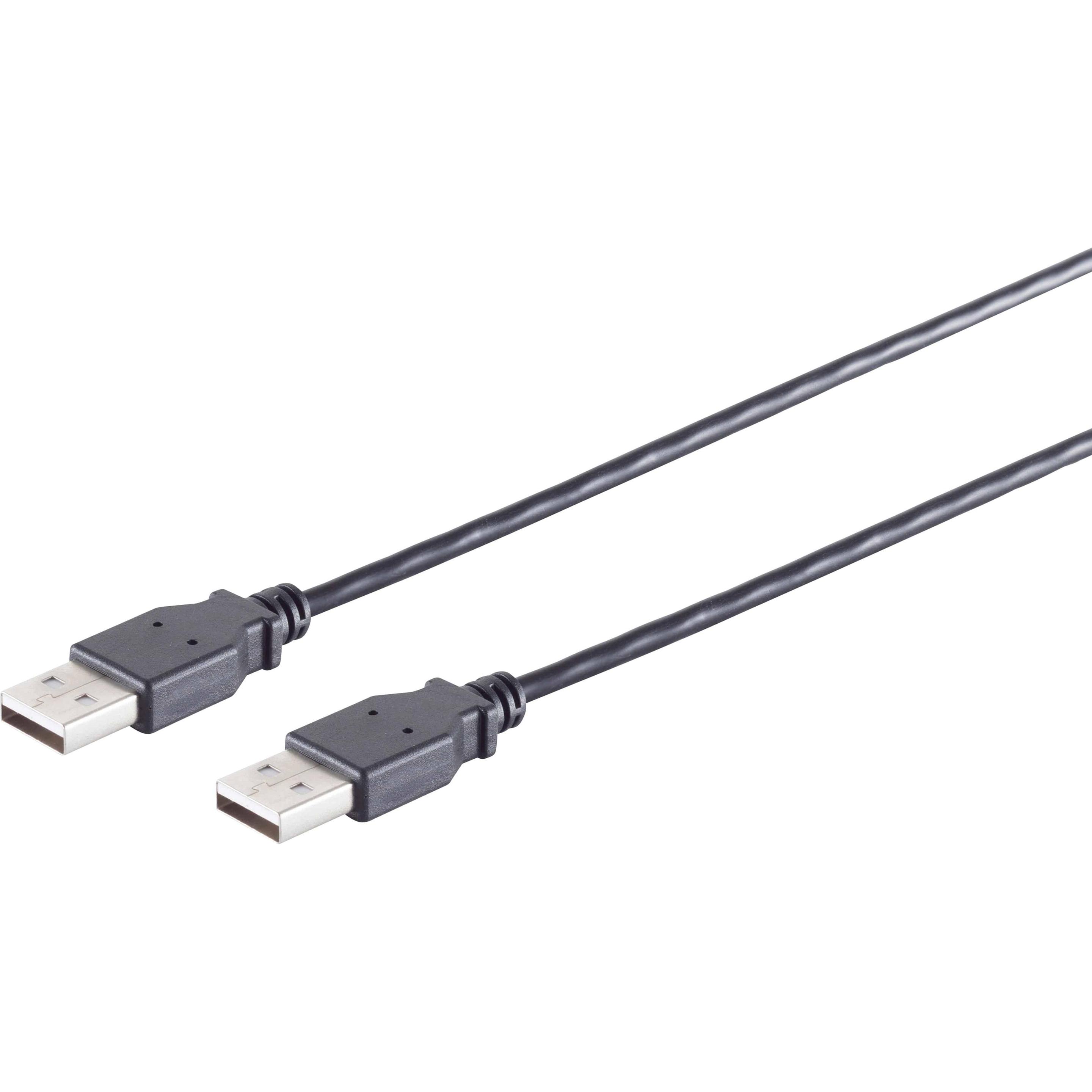 Shiverpeaks S/CONN maximum connectivity USB High Speed 2.0 Kabel, A/A Stecker, USB 2.0, schwarz, 1,0m (1 m, USB 2.0), US...