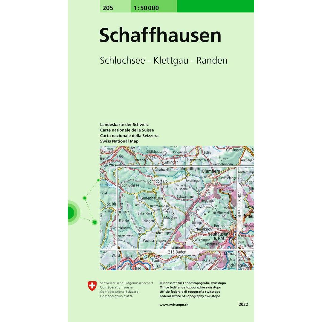 Landkarte 205 Schaffhausen 1:50'000, Ratgeber