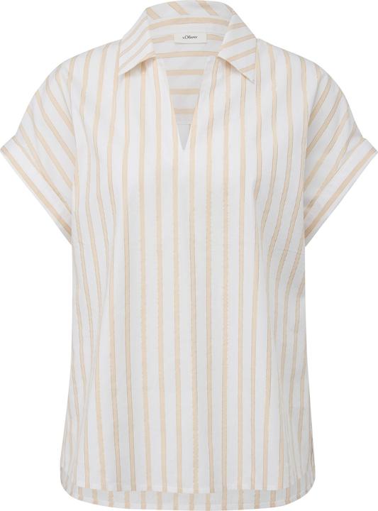 Image du produit s.Oliver Bluse Bluse mit Metallic-Streifenmuster (48)