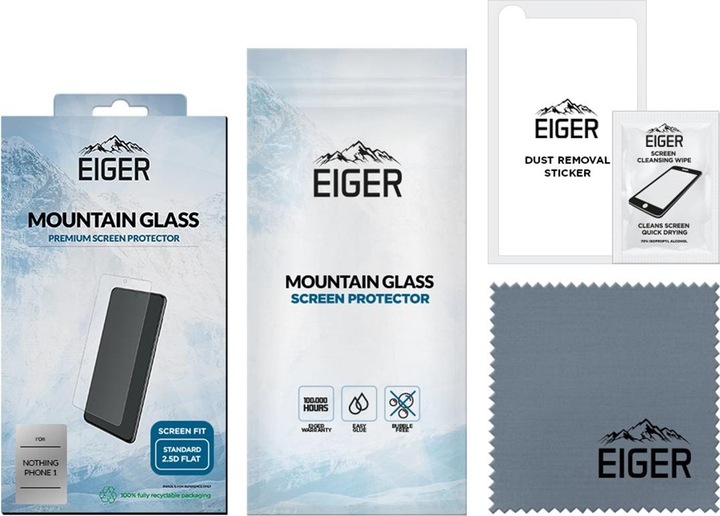 Actual product image Eiger Mountain Glass (1 Piece, Nothing Phone (1))