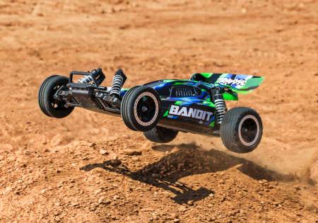 Immagine prodotto Traxxas BUGGY BANDIT HD 1:10 2WD EP RTR VERDE con caricabatterie e batteria USB-C (RTR pronto all'uso)