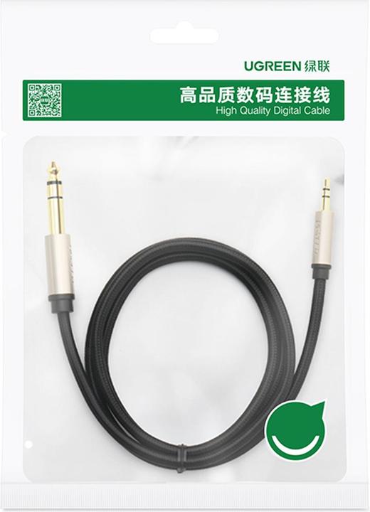 Produktbild Ugreen 6.3 mm Klinke – 3.5 mm Klinke (2 m, 6.3mm Klinke (Jack), 3.5mm Klinke (AUX))