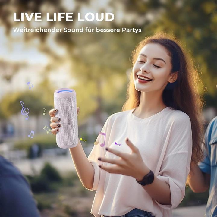 Produktbild Rienok Wasserdichter Bluetooth Lautsprecher mit Licht (30 h)