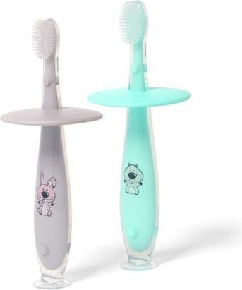 Immagine prodotto Babyono Spazzolino da denti 12M+ con ventosa (Morbido, 1 x)