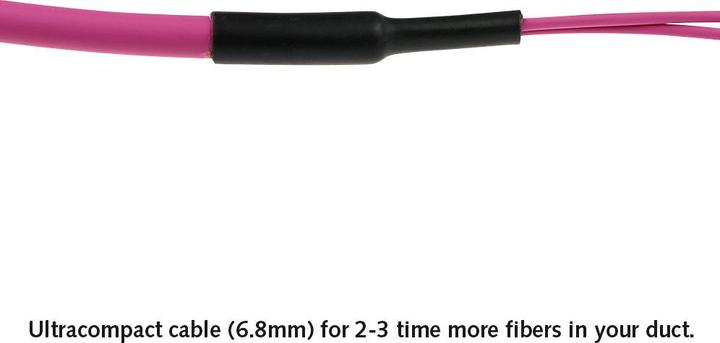 Image du produit ACT 7 meter Multimode 50/125 OM4(OM3) polarity A fiber trunk cable with 2 MTP/MPO female connectors (UTP, CAT7, 7 m)