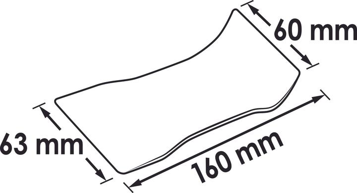 Produktbild Vigor Lösehebel ∙ extra breit ∙ einseitig abgewinkelt ∙ V2491 ∙ 60 mm