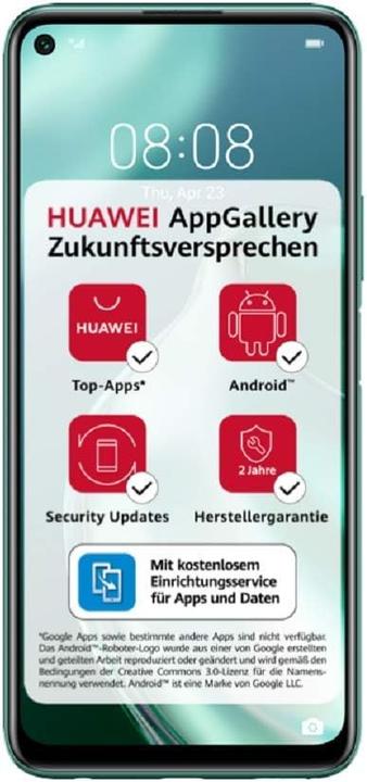 Image du produit Huawei Smartphone 6,67 pouces, Supercharge 66W, caméra 64MP IA, 6GB RAM, 128GB ROM, 4300mAh, EMUI 11 (128 Go, Noir étoilé, 6.67", Double SIM)