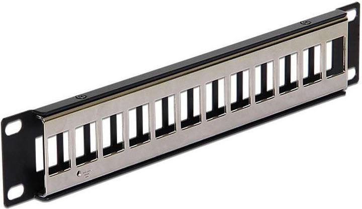 Actual product image Delock 12-port 10" patch panel, metal