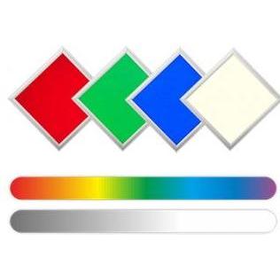 Synergy 21, Applique + Plafoniera, LED light panel 300*300 RGB-WW (RGB-CCT) 24V V3 silber (750 lm)