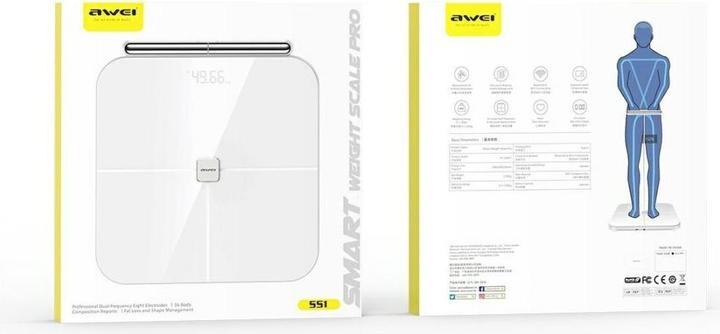 Produktbild Awei SS1 Multifunctional Body Scale Bluetooth 5.0 500mAh White