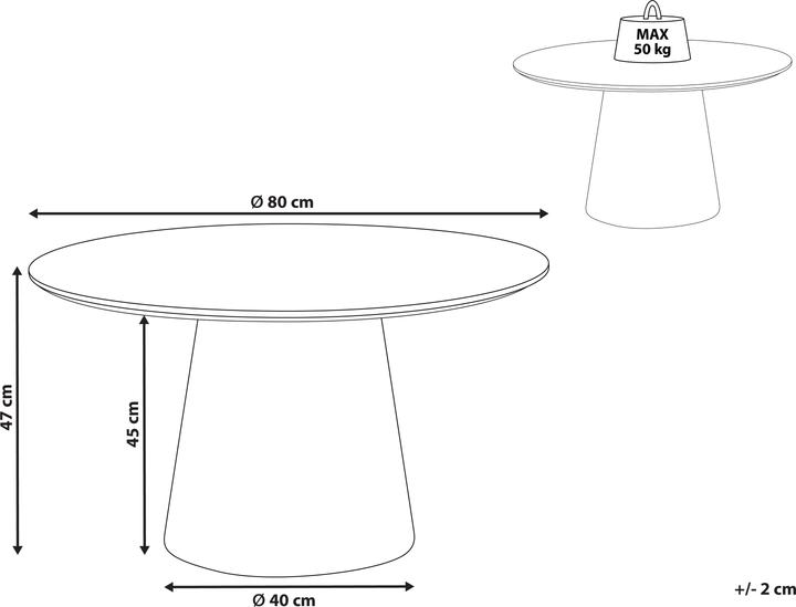 Actual product image Beliani Wando