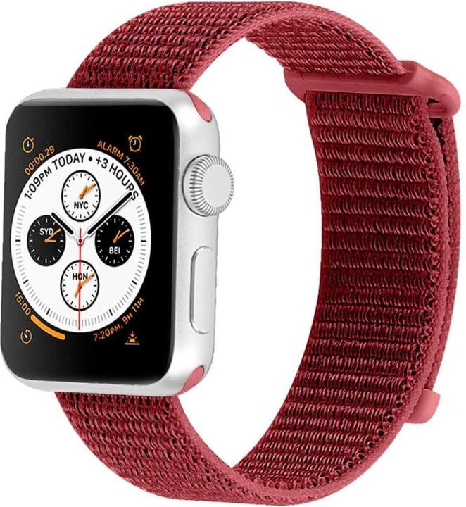 Produktbild Cover-Discount Apple Watch 44/45/46/49mm - Nylon Stoff Band flexibel mit Klett (Nylon)