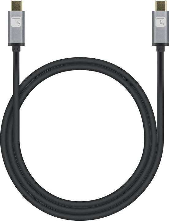 Produktbild Techly USB3.2 Gen.2 Kabel Stecker Typ-C - Stecker USB Typ-C Schwarz 1m (1 m, USB 3.2 Gen 1, 100 W)