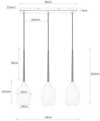 Produktbild Markslöjd MARKSLOJD Salut 3L Pendelleuchte Weiss (E14)
