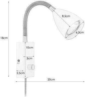 Image du produit Markslöjd MARKSLOJD Ciro 1L Applique 1L Blanc (GU10)